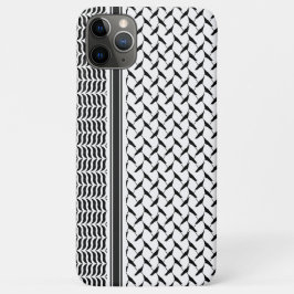 Palestijnse jorraanse kuffiya zwarte en witte shem iPhone 11 pro max hoesje