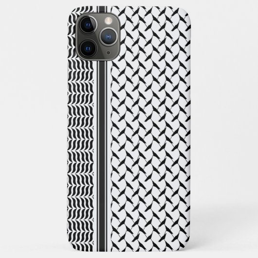 Palestijnse jorraanse kuffiya zwarte en witte shem Case-Mate iPhone case (Achterkant)