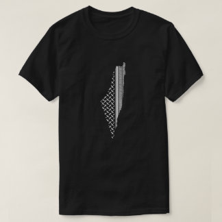 Palestijnse kaart met traditioneel patroon t-shirt