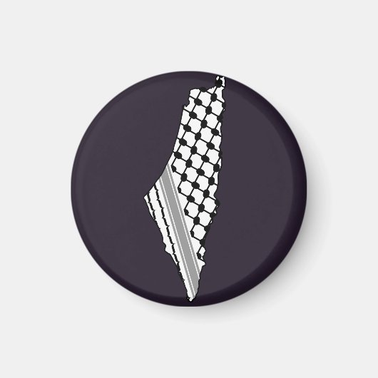 Palestijnse keffiyeh, gratis kaart van Palestina K Magneet (Voorkant)