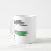 palestijnse koffie-Mok | Verontwaardigde vlag, ver Koffiemok (Voorkant links)