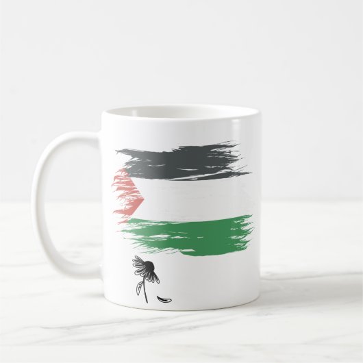 palestijnse koffie-Mok | Verontwaardigde vlag, ver Koffiemok (Links)
