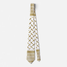 Palestijnse Kuffiyeh Goud en wit
