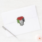 Palestijnse leeuw - Palestine FLAG Lion Ronde Sticker (Envelop)