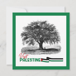 Palestijnse olijfboom trots, bezoek Palestina Kaart