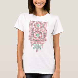 Palestijnse realistische Tatreez Palestina borduur T-shirt