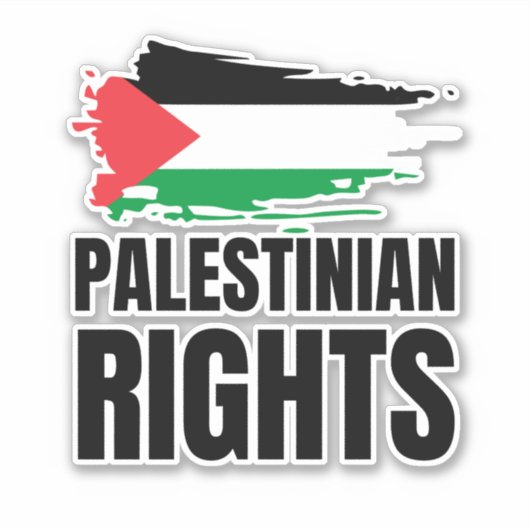PALESTIJNSE RECHTEN ZIJN BELANGRIJK STICKER (Voorkant)