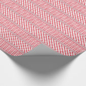 Palestijnse Rode & Witte Keffiyeh Cadeaupapier (Hoek)