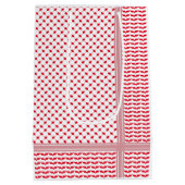Palestijnse Rode & Witte Keffiyeh Medium Cadeauzakje (Achterkant)