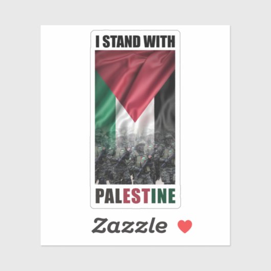 Palestijnse soldaat sticker (Vel)