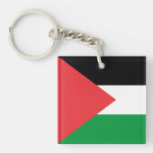 Palestijnse staatsvlag acryl sleutelhanger (Voorkant)
