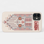 Palestijnse Tatreez met Palestijnse Arabische naam Case-Mate iPhone Case (Achterkant (horizontaal))