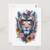 Palestijnse tijger - Palestine FLAG Briefkaart (Voorkant / Achterkant)