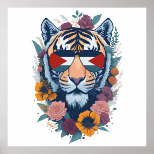 Palestijnse tijger - Palestine FLAG Poster