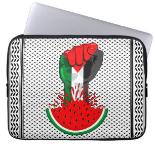Palestijnse verzetsstrijders steken de kop op in W Laptop Sleeve