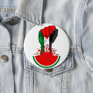 Palestijnse verzetsstrijders steken de kop op in W Ronde Button 4,0 Cm