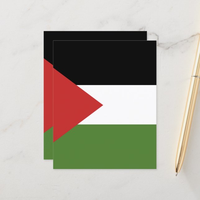 Palestijnse vlag (Voorkant / Achterkant in situ)
