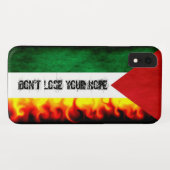 Palestijnse vlag (aangepaste tekst) Case-Mate iPhone case (Achterkant (horizontaal))