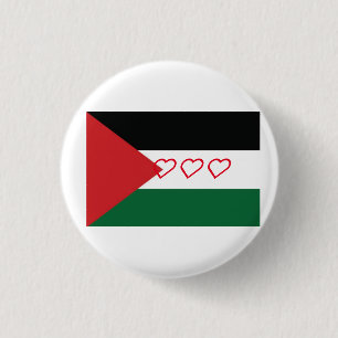Palestijnse vlag badge ronde button 3,2 cm