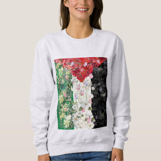 Palestijnse Vlag Bloemige Dames Sweatshirt