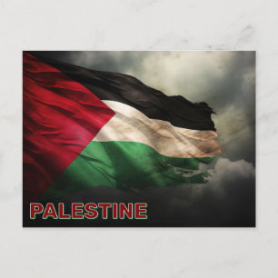 Palestijnse vlag briefkaart