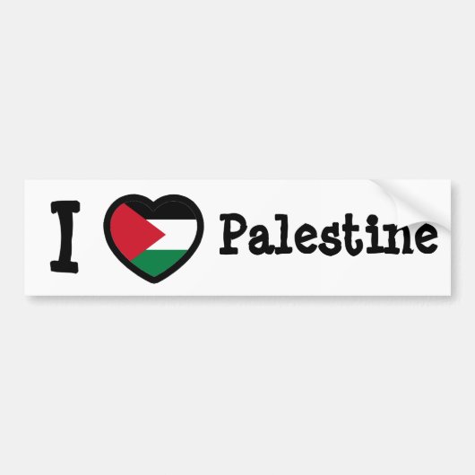 Palestijnse vlag bumpersticker (Voorkant)