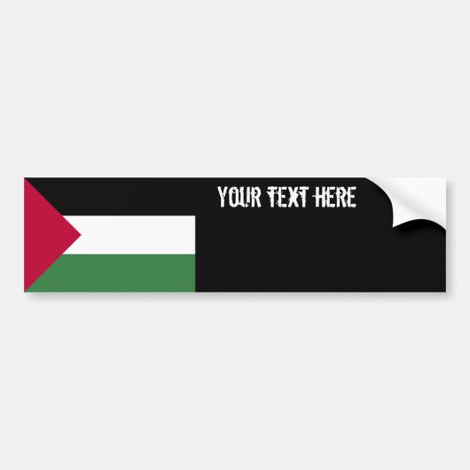 Palestijnse vlag bumpersticker (Voorkant)
