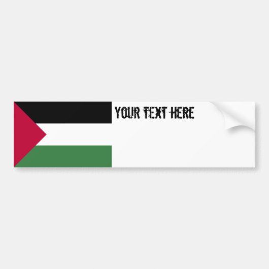Palestijnse vlag bumpersticker (Voorkant)