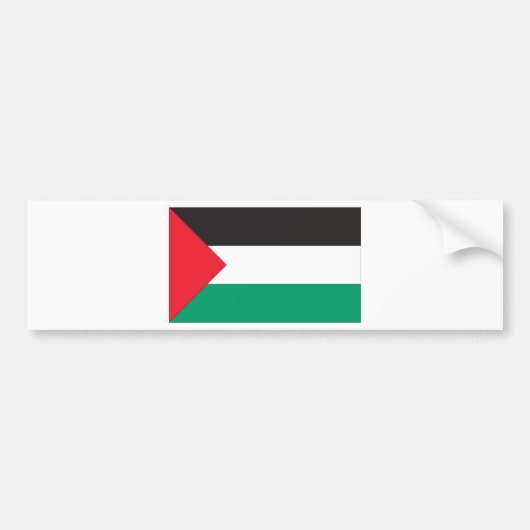 Palestijnse vlag bumpersticker (Voorkant)