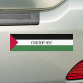 Palestijnse vlag bumpersticker (Op auto)