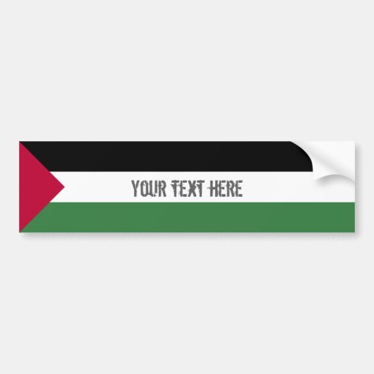 Palestijnse vlag bumpersticker (Voorkant)