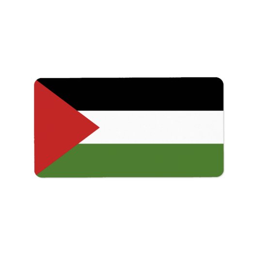 Palestijnse vlag etiket (Voorkant)