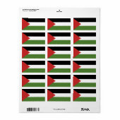 Palestijnse vlag etiket (Full Sheet)