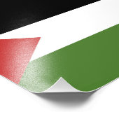 Palestijnse vlag foto afdruk (Hoek)