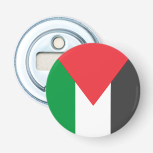 Palestijnse vlag Gratis Palestina aangepast Button Flesopener