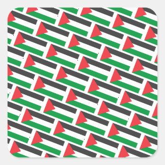 Palestijnse vlag Gratis Palestina aangepast Vierkante Sticker