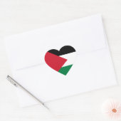 Palestijnse vlag hart sticker (Envelop)