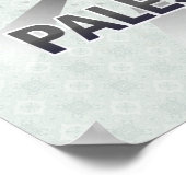 Palestijnse vlag kaart 2.0 poster (Hoek)