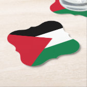 Palestijnse vlag kartonnen onderzetters (Gekanteld)