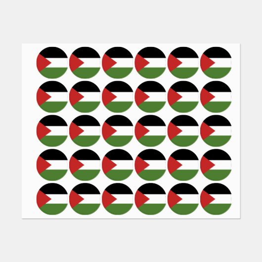 Palestijnse vlag labels (Vel)