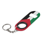 Palestijnse vlag mini flessenopener (Voorkant Gekanteld)