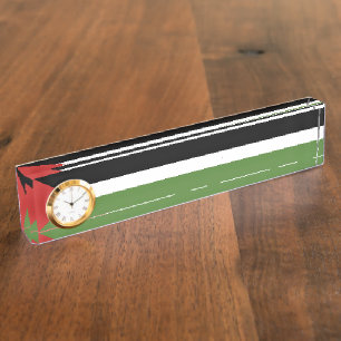 Palestijnse vlag naambordje