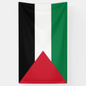 Palestijnse vlag (Palestina) Spandoek (Verticaal)