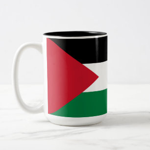 Palestijnse vlag (Palestina) Tweekleurige Koffiemok