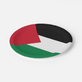 Palestijnse vlag papieren bordje (Gekanteld)