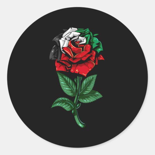 Palestijnse vlag Pelestiniaans Ronde Sticker (Voorkant)