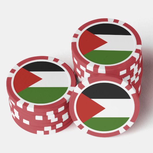 Palestijnse vlag poker chips (Opstapeling)