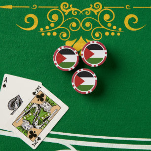 Palestijnse vlag poker chips