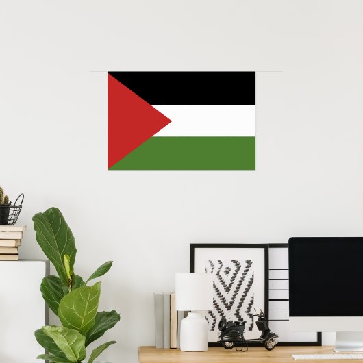 Palestijnse vlag poster (Thuiskantoor)