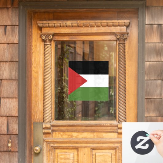 Palestijnse vlag raamsticker (Huis Deur)
